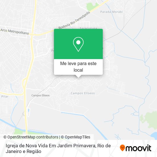 Igreja de Nova Vida Em Jardim Primavera mapa