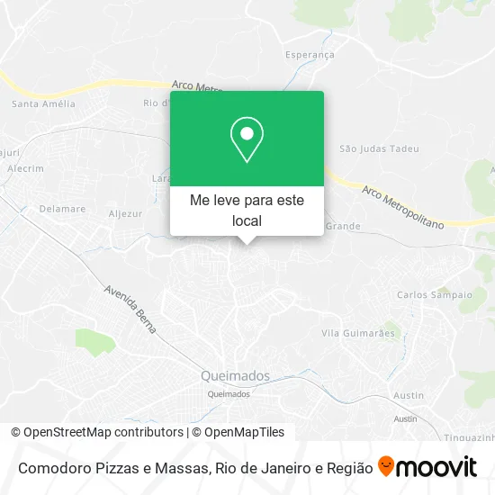 Comodoro Pizzas e Massas mapa