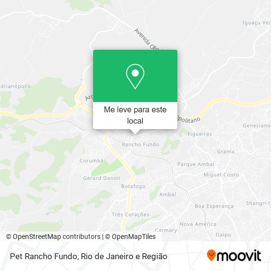 Pet Rancho Fundo mapa