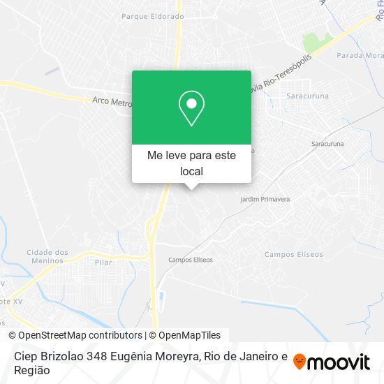 Ciep Brizolao 348 Eugênia Moreyra mapa