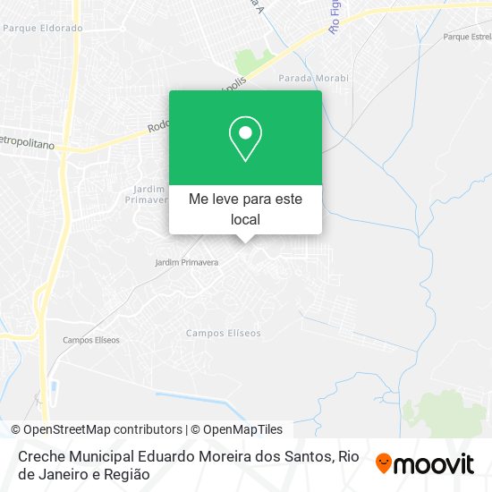 Creche Municipal Eduardo Moreira dos Santos mapa