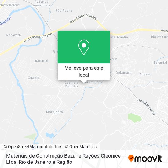 Materiais de Construção Bazar e Rações Cleonice Ltda mapa