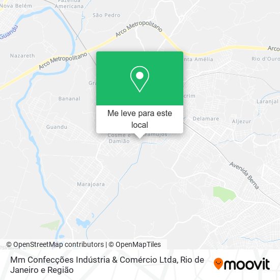 Mm Confecções Indústria & Comércio Ltda mapa