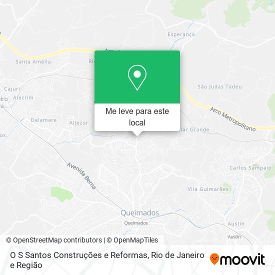 O S Santos Construções e Reformas mapa