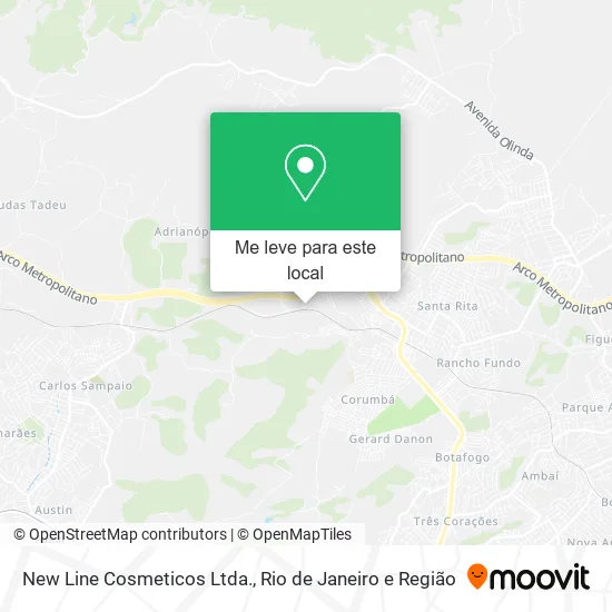 New Line Cosmeticos Ltda. mapa