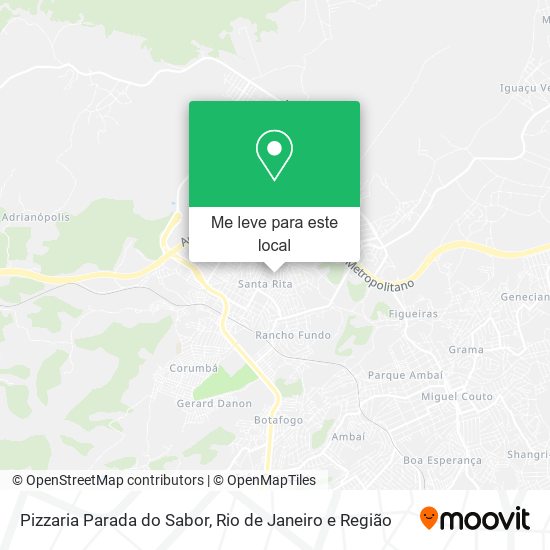 Pizzaria Parada do Sabor mapa