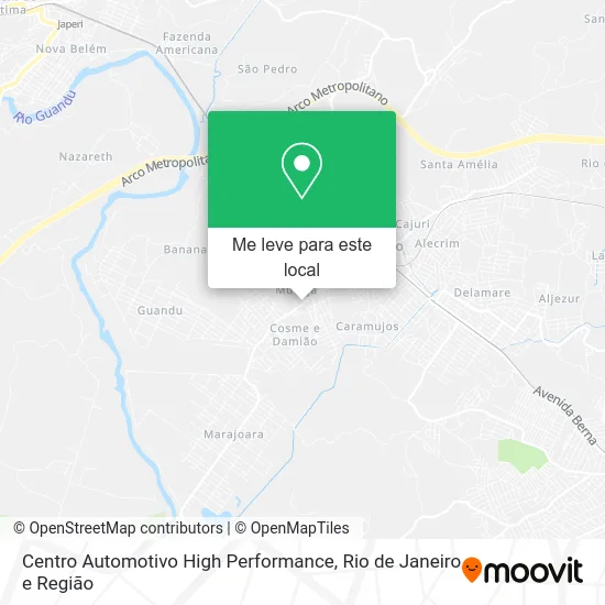 Centro Automotivo High Performance mapa