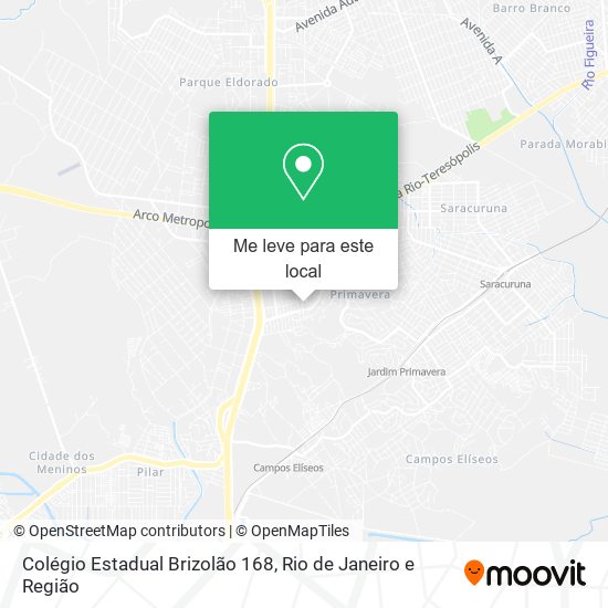 Colégio Estadual Brizolão 168 mapa