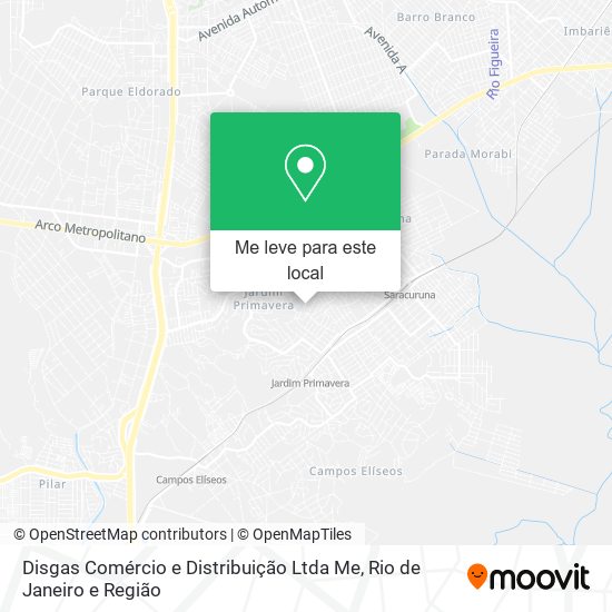 Disgas Comércio e Distribuição Ltda Me mapa