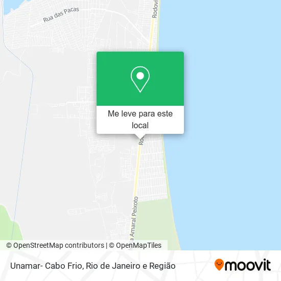 Unamar- Cabo Frio mapa