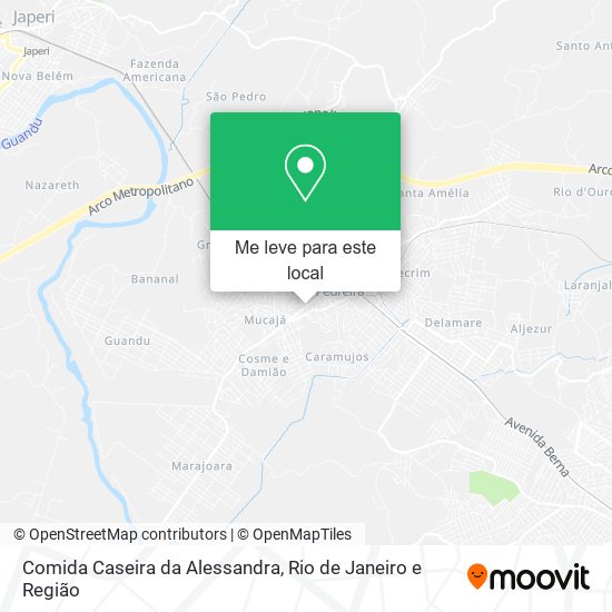 Comida Caseira da Alessandra mapa