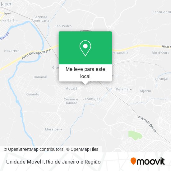 Unidade Movel I mapa