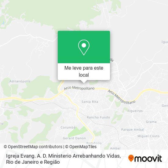 Igreja Evang. A. D. Ministerio Arrebanhando Vidas mapa