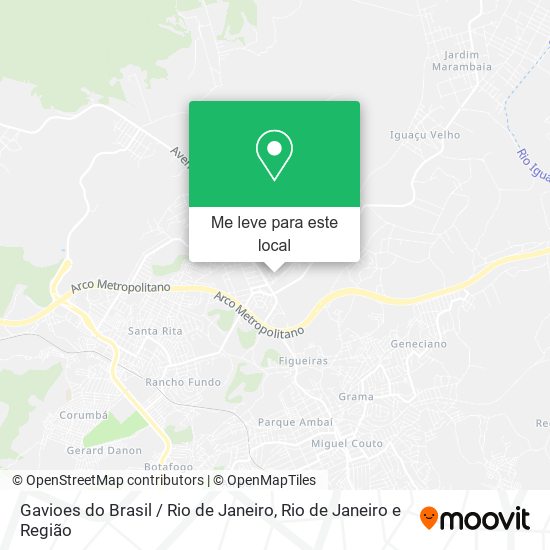 Gavioes do Brasil / Rio de Janeiro mapa