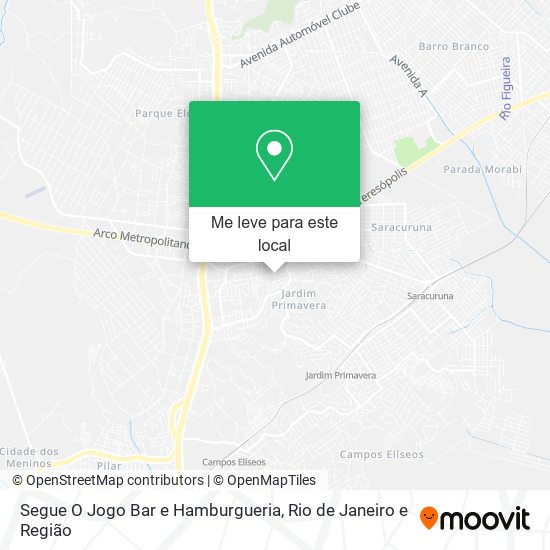 Segue O Jogo Bar e Hamburgueria mapa