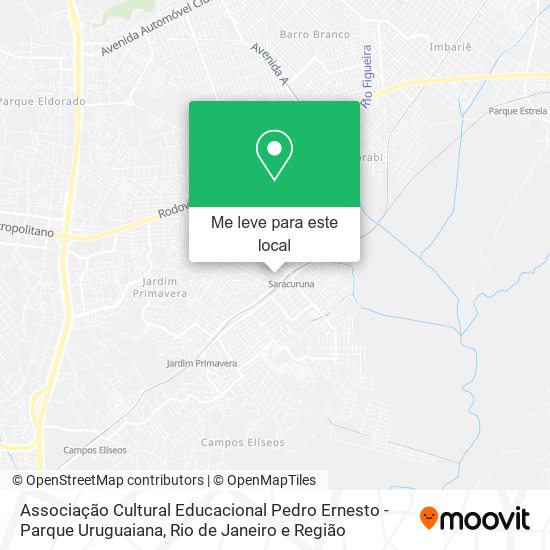 Associação Cultural Educacional Pedro Ernesto - Parque Uruguaiana mapa