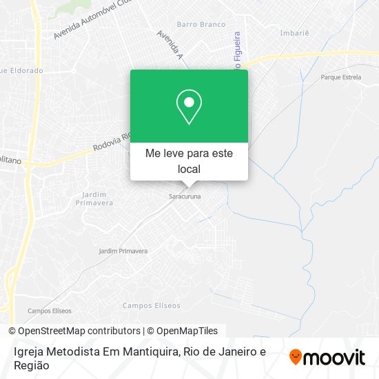 Igreja Metodista Em Mantiquira mapa