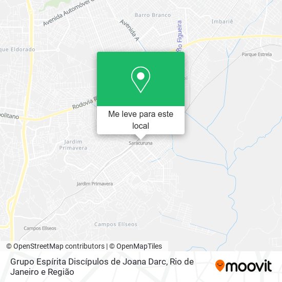 Grupo Espírita Discípulos de Joana Darc mapa