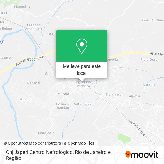 Cnj Japeri Centro Nefrologico mapa