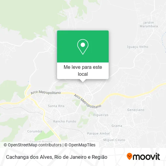Cachanga dos Alves mapa