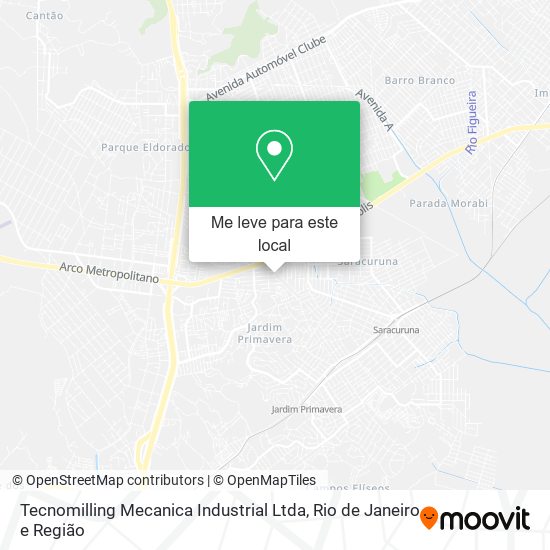 Tecnomilling Mecanica Industrial Ltda mapa