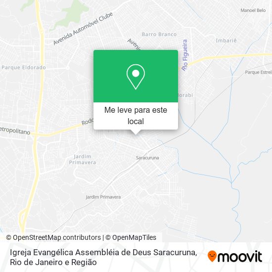 Igreja Evangélica Assembléia de Deus Saracuruna mapa