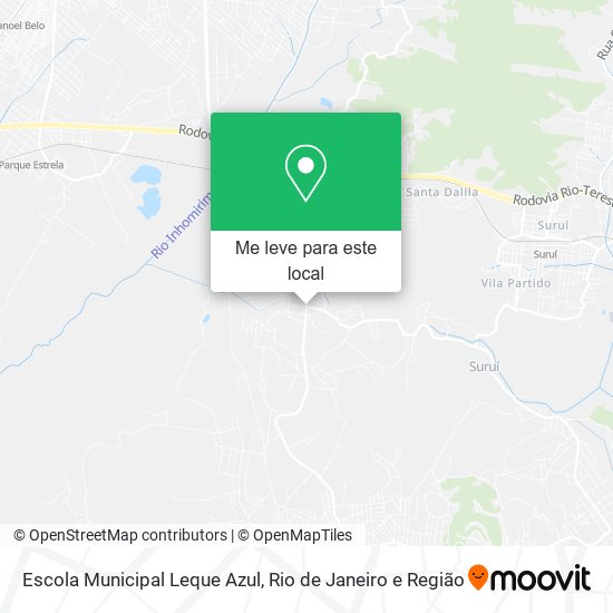 Escola Municipal Leque Azul mapa