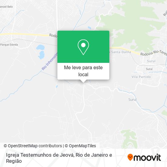 Igreja Testemunhos de Jeová mapa