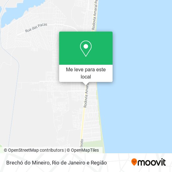 Brechó do Mineiro mapa