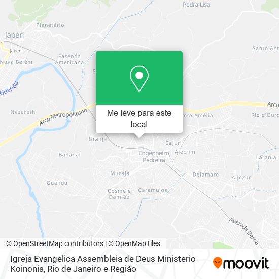 Igreja Evangelica Assembleia de Deus Ministerio Koinonia mapa