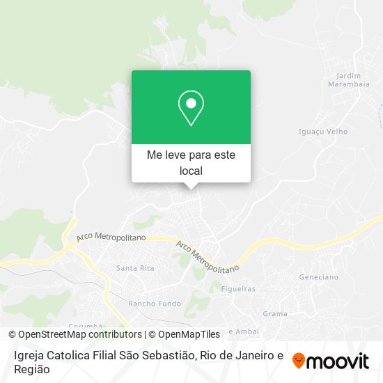Igreja Catolica Filial São Sebastião mapa