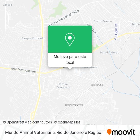 Mundo Animal Veterinária mapa
