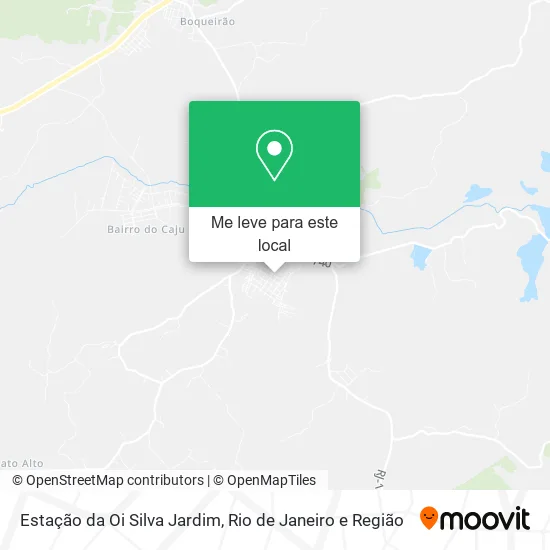 Estação da Oi Silva Jardim mapa