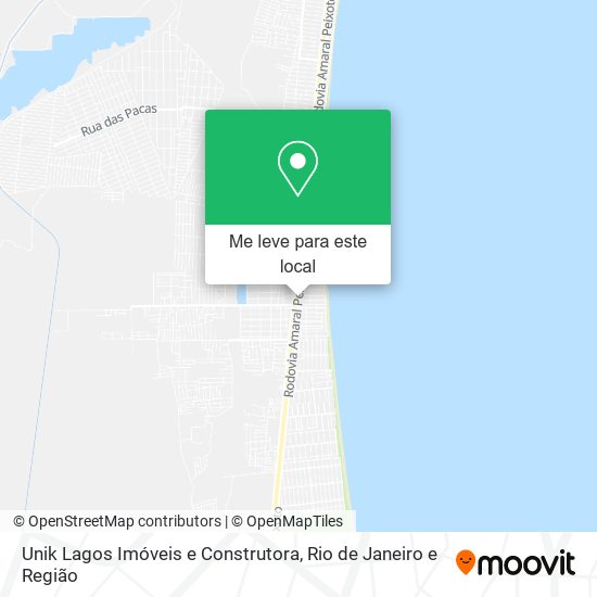 Unik Lagos Imóveis e Construtora mapa