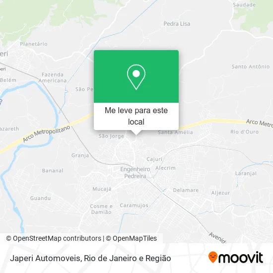 Japeri Automoveis mapa