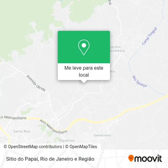 Sitio do Papai mapa