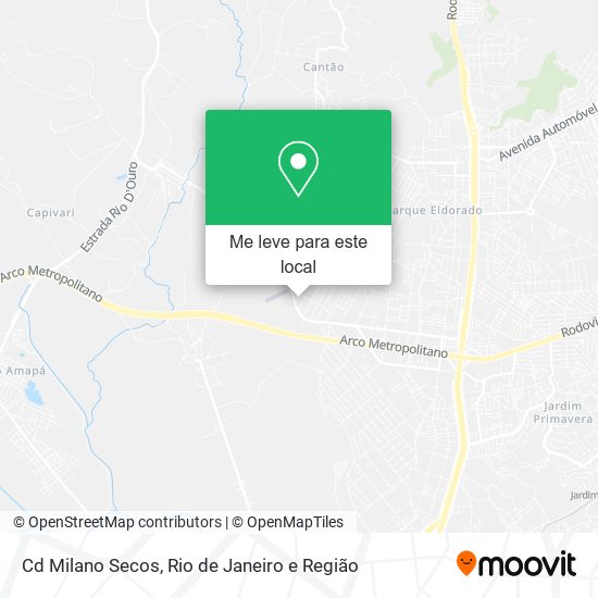 Cd Milano Secos mapa