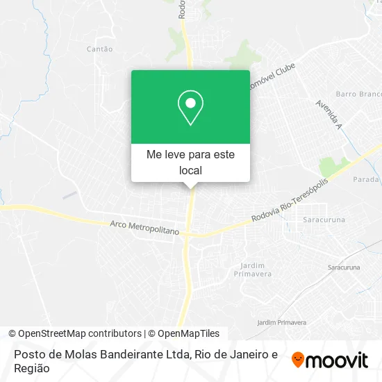 Posto de Molas Bandeirante Ltda mapa