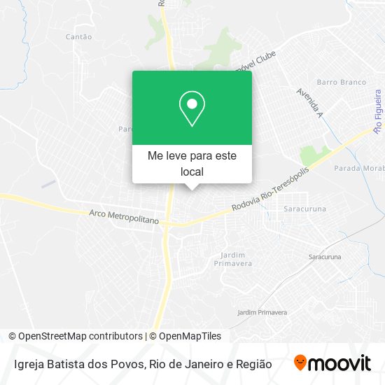 Igreja Batista dos Povos mapa