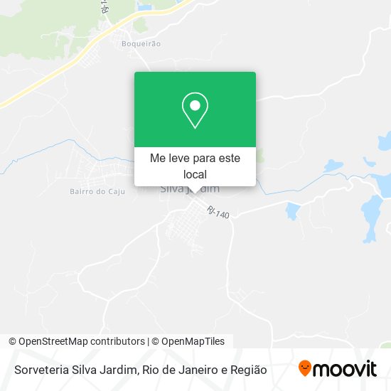 Sorveteria Silva Jardim mapa