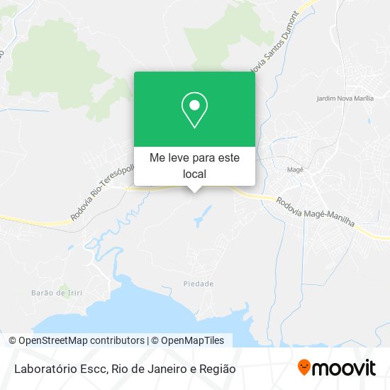 Laboratório Escc mapa