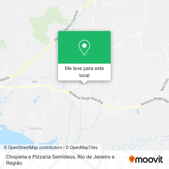 Choperia e Pizzaria Semideus mapa
