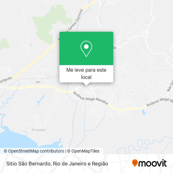 Sitio São Bernardo mapa