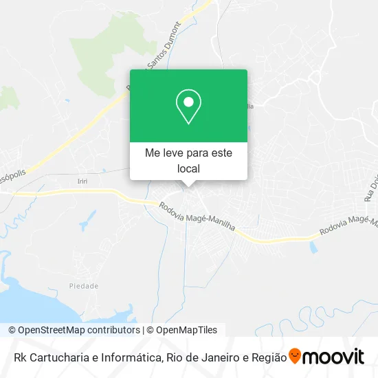 Rk Cartucharia e Informática mapa