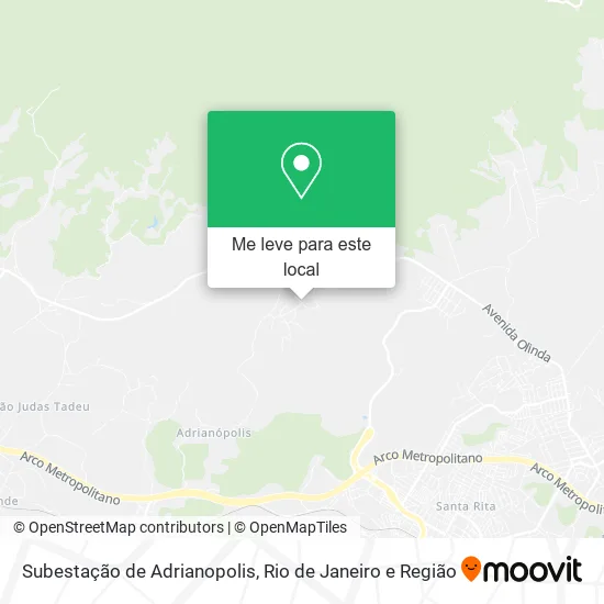Subestação de Adrianopolis mapa