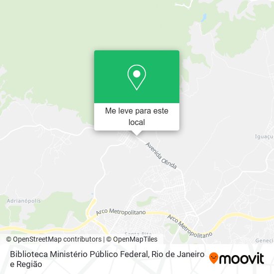 Biblioteca Ministério Público Federal mapa