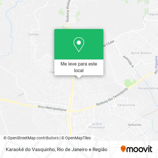 Karaokê do Vasquinho mapa