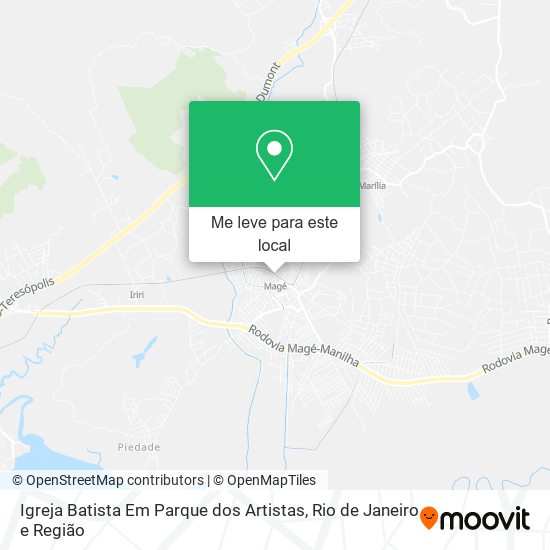 Igreja Batista Em Parque dos Artistas mapa