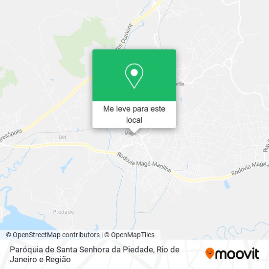Paróquia de Santa Senhora da Piedade mapa