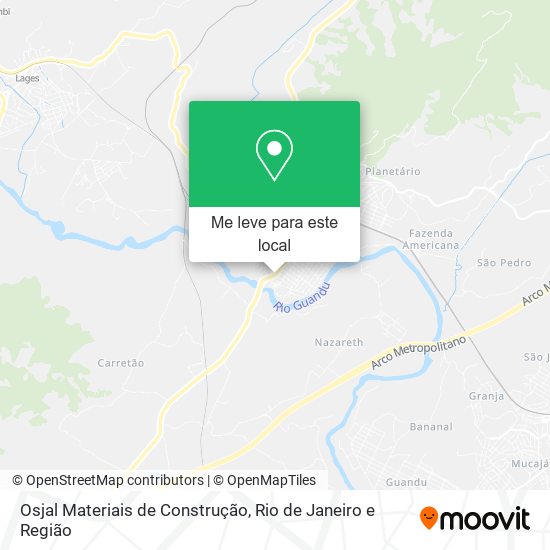 Osjal Materiais de Construção mapa